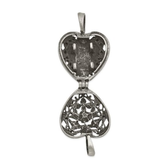 Always In My Heart Pet Memorial Ash Holder Locket Necklace - Picture 5 of 6